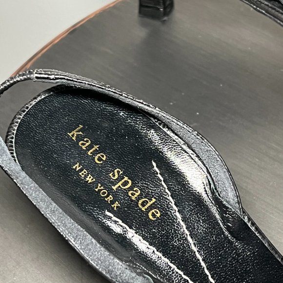 Kate Spade Pointed Toe Kitten Heels with Square Bow, size 7.5 - Picture 5 of 5